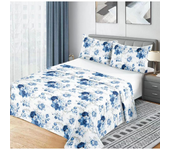 Colección de verano: Juego de Sábanas de Microfibra de 3 y 4Piezas ligero, suave, fresco Primavera, Verano. Dormitorio Elegante