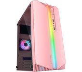 Mars Gaming MC-S1 Caja PC Micro-ATX ARGB USB 3.0 con Ventana Rosa