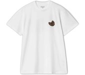 Camiseta de Manga Corta carhartt WIP Brown Ducks para hombre en color blanco