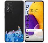 Tumundosmartphone Funda Gel Transparente para Samsung Galaxy A72 diseño Hipo Dibujos