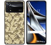 Funda Silicona para Xiaomi POCO X4 Pro 5G diseño Sand Camuflaje Dibujos