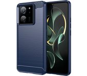 For Mi 13T 12T 11T 10T Pro Rubber Carbon Fiber Soft TPU Silicone Back Cover For Mi 14 13 12 11 10 Pro Ultra Lite Phone Case