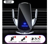 Q3 Smart Sensor Car Phone Wireless Charger 15W Fast Charging Auto-Clamping Car Phone Holder for iPhone and All Qi Enable Android
