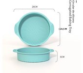 3D Silicone Cake Mold Decorating Tool DIY Pastry Baking Tools for Cake Pan Kitchen Fluted Tube Pan Bakeware Airfryer Accessories