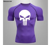 Men's Shirt Gym Workout Fitness Compression Shirts Rash Guard Short Sleeve Undershirts Baselayer Athletic Tshirt Tees Tops Mens