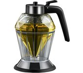 Diamond Shaped Glass Honey Dispenser 200ml Large Capacity Multifunctional Oil Bottle Vinegar and Sauce Dispensers Kitchen Tool