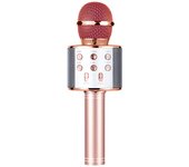 Micrófono Karaoke Bluetooth 4 en1 Wireless Inalámbrico Microphone Grabadora de Altavoz de Karaoke Portátil Canta Partido Musica Casa KTV, Compatible con Android/iPhone/iPad/PC