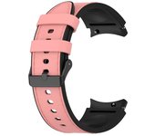 Silicone+Leather Strap For Samsung Galaxy Watch 6 5 Pro 40mm 44mm Band Watch6 4 Classic 47 43mm 46mm Replacement Correa Bracelet