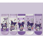 5Pairs Lovely Hello Kitty Baby Girl Short Socks Sanrio Kuromi My Melody Socks Comfortable Children Socks for Spring Summer