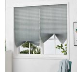 1pc 90*150cm Window Shades - Pleated Paper Shades For Indoor Window Covers - Black Blinds
