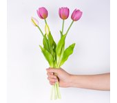 Silicone Tulip Bouquet Real Touch Flower Decoration Artificial Flowers Home Living Room Wedding Decoration Flower Arrangement