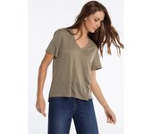 Victorio & Lucchino  - Camiseta Lino Escote V