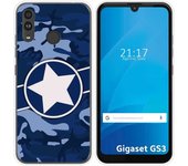 Funda Silicona para Gigaset GS3 diseño Camuflaje 03 Dibujos