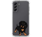 Funda Silicona Antigolpes para Samsung Galaxy S21 FE 5G diseño Perros 04 Dibujos