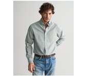GANT CAMISA GANT POPLIN RAYA FINA VERDE