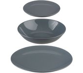 Vajilla SECRET OF GOURMET 18 Piezas Gris