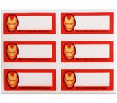 Marvel – Etiquetas Textiles Marcar Ropa – Pack 6 Etiquetas Tejidas – Vestir con Estilo – (licencia oficial) – The Avengers – Los Vengadores – Iron Man – Héroes – Guerrer@s – 5,5 x 2,7 cm. (para cada etiqueta) – Moda The Happy Patch