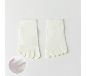 5 Pairs Women Five Finger Socks Summer Mesh Toe Socks with Separate Fingers Low Cut Cotton Ankle Sports Socks Running Yoya