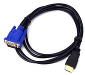 6ft 1080P HDMI-Compatible Male to VGA Male Video Converter Adapter Cable Cord for HDTV DVD