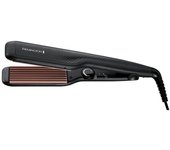 Remington Plancha de pelo Ceramic Crimp S3580 - crea textura y volumen, ceramica avanzada, placas anchas,hasta 220ºC
