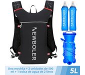 5L Ultra Lightweight Running Backpack Running Trail Hydration Vest Pack Marathon Running Bike Rucksack bag 500ml 2L Soft Flask