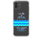 Funda Silicona Antigolpes para Samsung Galaxy A03 diseño Agua Dibujos