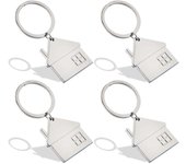 4 laveros para el hogar, aleación de zinc, lavero en Formo de Casa, collar con Colgante Creative, laveros para el hogar para lavero a juego, Regalos de Celebración de inauguración de la