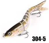 10g/13.5cm Lifelike Multi-Jointed Swimbait - Bass & Trout Allure with Slow Sinking Action for Freshwater and Saltwater Fishing