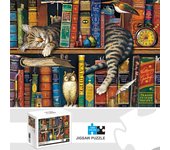 1000 Pieces Tally Cat Jigsaw Puzzles for Adults Home Decor Games Family Fun Floor Puzzles Educational Toys