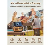 Mov-Radio, SOS, lámpara de Lectura,radios portátil, Altavoz Bluetooth Multifunción Retro Radio FM AM SW Con Paneles Solares Recargables Radio Cortafuegos Subwoofer Audio Portátil