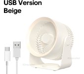 KINSCOTER-ventilador eléctrico multifuncional, circulador inalámbrico, silencioso, portátil, para el hogar, escritorio, pared, techo
