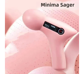 Mini Massage Massage LCD Screen 6 Heads Gun Muscle Massager Portable Electric Fascia Gun for Neck Foot Body Fascia Gun