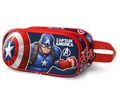 Marvel Captain America Patriot 3D Double Pencil Case, Multicolour