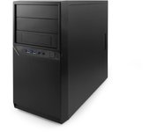 Caja microATX para PC CoolBox M660, Soporte para Candado y Cierre Kensington, Sin Fuente, 173 x 370 x 410 mm