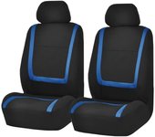 car seat cover| Set| Universal Car Seat Cover for Driver and Passenger| Interior tuning accessories (blue)
