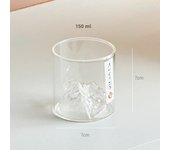 Small Transparent Glass Coffee Cup Mountain Glass Whisky Heat Resistant Tea Drink Milk Juice Cup Cups Drinking Glasses