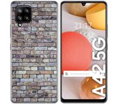 Tumundosmartphone Funda Gel Tpu para Samsung Galaxy A42 5G diseño Ladrillo 02 Dibujos