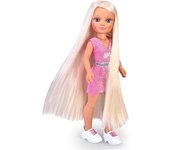 Famosa Muñeca Nancy Súper Melena con Accesorios - Cabello con Mechas y Estampados - 45 Cm de Altura