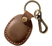 Suitable For AirTag Leather Keychain CaseAirtag Locator Holster PU Access Card Case