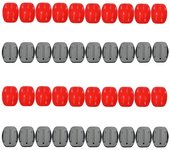 For Gopro Hero13 12 11 10 9 8 7 6 for Xiaomi for Yi for SJ4000 20 pcs Set Surface Mount Mount Base + 20 pcs 3 M Adhesive Sticker