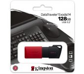Kingston DataTraveler Exodia M Unidad Flash USB 128GB USB 3.2 Negro/Rojo