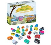 New 2024 Car Christmas Countdown Calendar Excavator Christmas Advent Calendars Digital Racing Blind Box Xmas Gift Toys for Kids