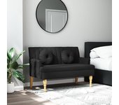vidaXL Banco con cojines tela 113x64,5x75,5 cm en color Azul/Gris claro/Gris oscuro y más | acolchados duraderos para sofás de jardín terraza exterior
