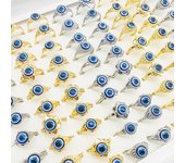 50pcs/Lot Wholesale Bohemia Mix Style Finger Rings for Women Hot Crystal Party Wedding Jewelry Acrylic Enamel Joint Ring Gifts