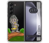 Funda Silicona Transparente para Samsung Galaxy Z Fold 5 5G diseño Mono Dibujos