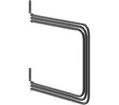 vidaXL Soporte para manta de montura 3 brazos hierro negro