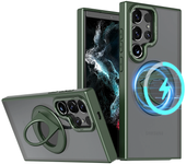 Luxury Magsafe Wireless Charging Case for Samsung S24 S23 S22 Ultra Plus Case Skin Feel Magnetic Shockproof S23 FE Cover