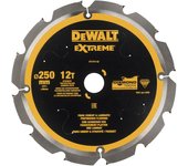 Dewalt DT1474-QZ - Hojas para sierra circular Multi-Material 250mm 12T
