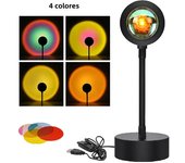 USB 5V Tuya Smart Sunset Lamp Night Light Sunset Projector Smart Life APP Remote Led Lights Room Decoration Photography  Gift