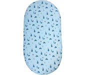 Sábana ajustable de poliéster y algodón con dibujos animados, Sábana ajustable para cuna de bebé, Funda de colchón de tamaño pequeño 82*41*8 Adecuado para cuna, capazo y cuna (hierba)
